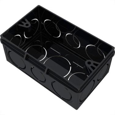 Imagem de Caixinha De Luz Pvc Tigre Preta 4X2 Pesada - Kit C/24 Pecas