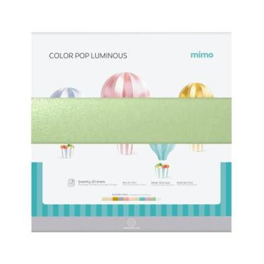 Imagem de Papel Color Pop Luminous Verde Salada Mimo - 30,5 x 30,5 cm - 250 g - 