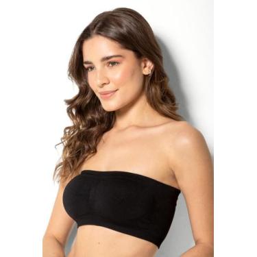 Imagem de Top Faixa sem Aro com Bojo Removível Trifil 3886, Preto, M