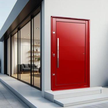 Imagem de Porta Pivotante Lambril com Puxador Elite 216x150 Abertura Direita Ver