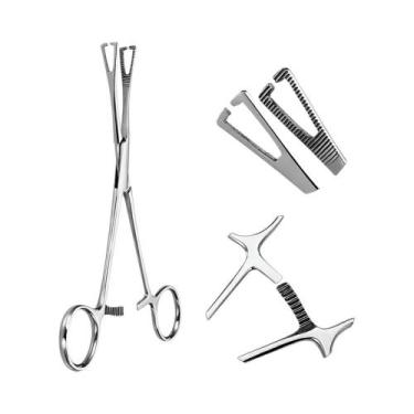 Imagem de Pinça Profissional De Aço Inoxidável 316L Para Piercing Corporal: Nari