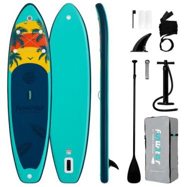 Imagem de Prancha de Stand Up Paddle FunWater 335x84x15cm Antiderrapante e Leve