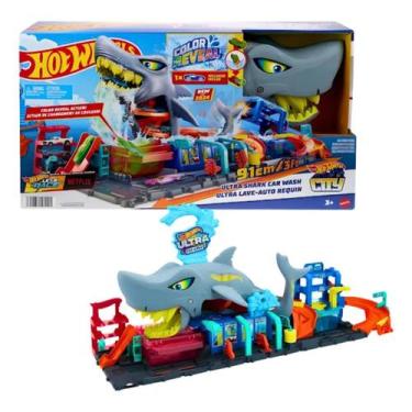 Imagem de Pista Hot Wheels City Lava Rápido Mega Tubarão - Mattel