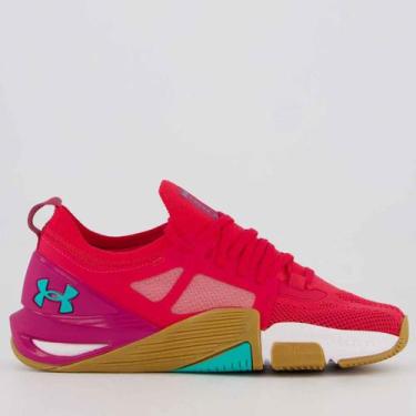 Imagem de Tênis Under Armour Tribase Cross 2 Feminino Vermelho, 40