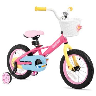 Imagem de Bicicleta JOYSTAR 16" Menina com Rodinhas de Apoio Rosa