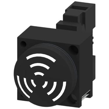 Imagem de Botão Comutador Sonoro Siemens 3SB3235-7BA10 Unidade de Sinalização Acústica 230V 22 mm Preto
