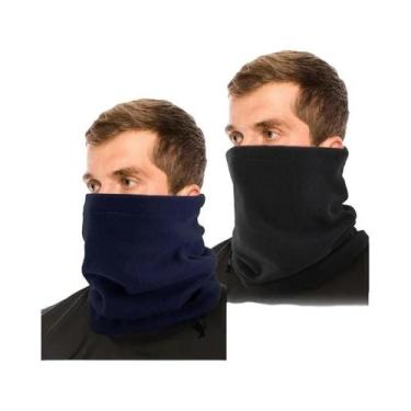 Imagem de Cachecol Ajustável Unissex Em Fleece Polar Para Inverno, Protetor De O