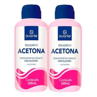 Imagem de Kit 2 Acetona Avante Rosa 100ml
