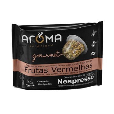 Imagem de Cápsulas de Chá Compatíveis com Nespresso Frutas Vermelhas Aroma - 10 un.