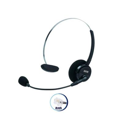 Imagem de Fone Headset Agem AH-019 Telemarketing Call Center RJ09 