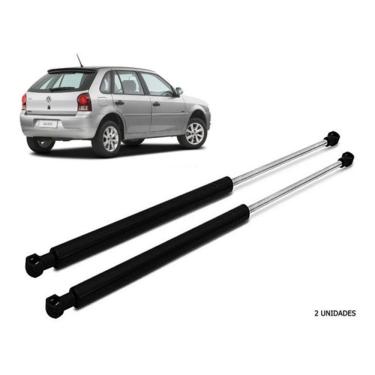 Imagem de Kit Par Pistão Amortecedor Tampa Traseira Porta Malas Gol G4 2004 2005 2006 2007 2008 2009 2010 2011 2012 2013 2014