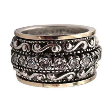 Imagem de USHOBE Anel de dedo retrô personalizado anel articulado esculpido midi dedo joia vintage