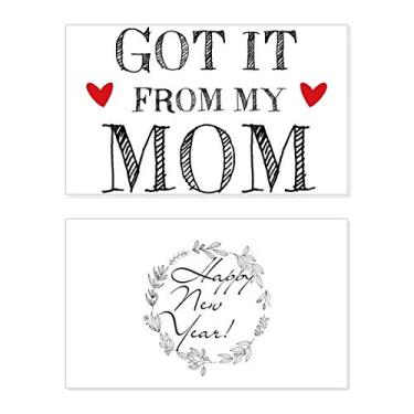 Imagem de Got It From My Mom Children Mother Present New Year Festival Cartão de felicitações Mensagem Presente