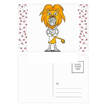 Imagem de Egito múmia Hórus chapéu de leão Natal flor celebração cartão postal bênção postal