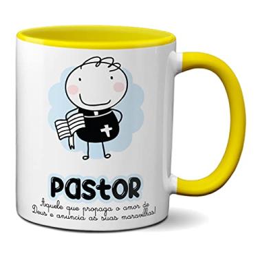 Imagem de Caneca Pastor Propaga O Amor De Deus Anunciando Maravilhas (Amarela)