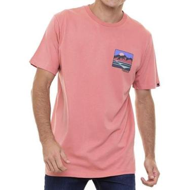 Imagem de Camiseta Quiksilver Dream Cave Masculina Rosa