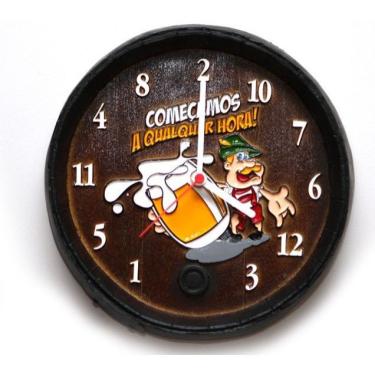 Imagem de Relógio Barril Decorativo Pequeno - Qualquer Hora