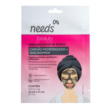 Imagem de Máscara Facial Needs Beauty Bolhas Espumantes com 1 unidade 20ml