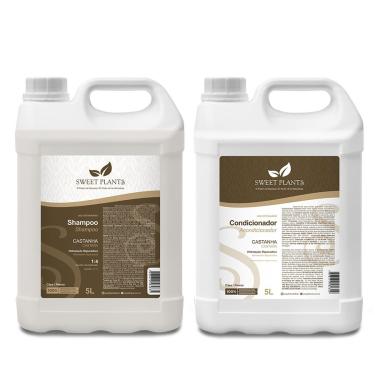 Imagem de Kit Shampoo e Condicionador Castanha - Sweet Plants - Sweet Friend 5L