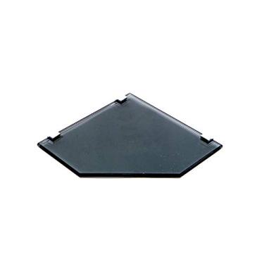 Imagem de Porta Shampoo de Canto Reto em Vidro Fumê Lapidado - Aquabox - 20cmx20cmx8mm