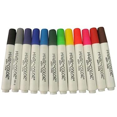 Imagem de Kit de Canetas Magic Color Soft Type com 12 Cores Básica Sortidas - Cód. 560