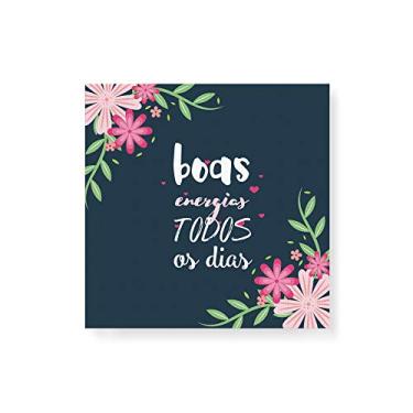 Imagem de Arte Maníacos Quadro Decorativo em Tela Canvas Boas Energias Flores - 50x50cm