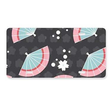 Imagem de DIYthinker Placa de carro Blue Pink Fans Japan Spots Decoração de carro Acessório de aço inoxidável