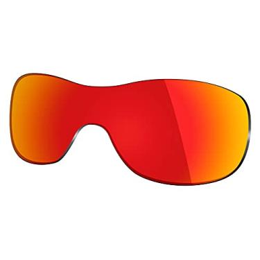 Imagem de Mryok Lentes de substituição para Oakley Riddle – Opções, Polarizado - Vermelho fogo, One Size