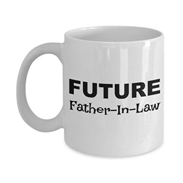 Imagem de Presentes futuros de sogro – Caneca de café futuro sogro – Ideias de presente para sogro ou novidade – Mordaça de Natal