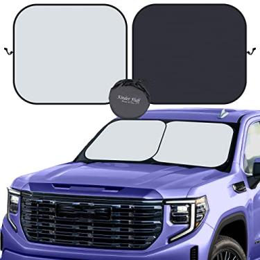 Imagem de kinder Fluff Patented Windshield Sun Shade for Cars - The Only Certified Car Window Shades Blocking 99.9% UVR - Automotive Sunshades for Cars, SUV, RV, Truck & Auto Accessories - (XL)