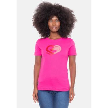 Imagem de Camiseta Ecko Feminina Especial Heart Pink