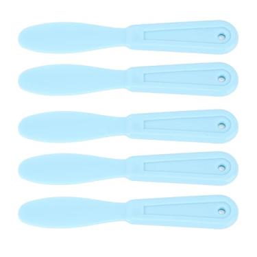 Imagem de Espátulas de Gesso de Plástico Dental, Faca de Mistura Razoável Espirrando Reduzir Multifuncional 5 Peças para Alginato de Material de Impressão (Azul claro)