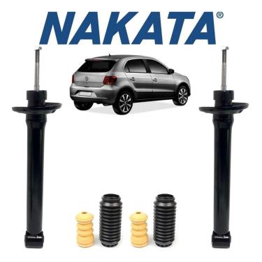 Imagem de 02 Amortecedor Vw Gol G7 2016 Nakata Traseiro+Kit Bat.