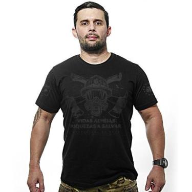 Imagem de Camiseta Militar Dark Line Bombeiros Vidas Alheias - Team Six