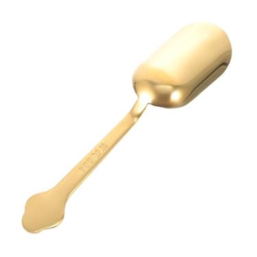 Imagem de HEMOTON regra do chá Colher de chá de aço inoxidável Acessórios de chá de aço inoxidável colheres de sopa chinesa colher de sal de banho acessórios para casa de chá pá de chá em casa Metal