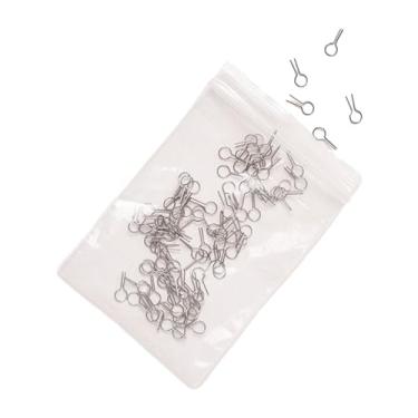 Imagem de Deevoka 100 pçs ferramentas de queima de cerâmica titular accs prático pendurado agulha de disparo pingente para diy cerâmica pequenos itens queima de forno, P pequeno