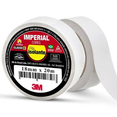 Imagem de Fita Isolante 3M Imperial 18MM X 20M Branca