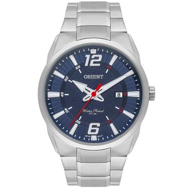 Imagem de Relógio ORIENT masculino analógico azul prata MBSS1461 D2SX
