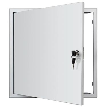 Imagem de Donext Painel de acesso para drywall/teto, tampa de furo de parede, porta de acesso de metal de 40,64 cm x 40,64 cm, porta de serviço oculta para eletricidade e encanamento