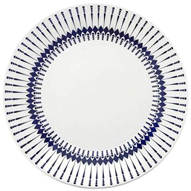 Imagem de Conjunto com 6 Pratos Raso Biona colb Branco/Azul