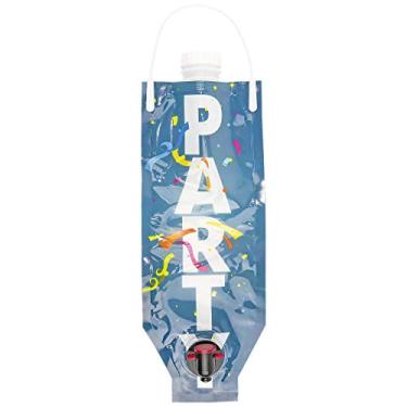 Imagem de Fairly Odd Novelties Sacola dispensadora de festa com tema divertido para bebidas de vinho ou coquetéis para presente, tamanho único, azul