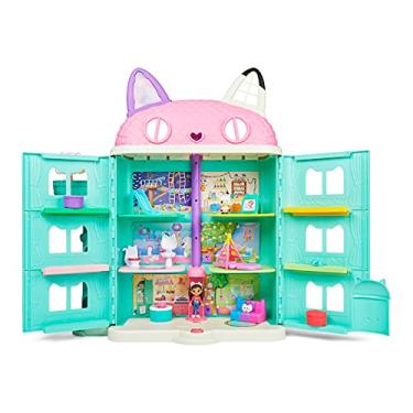 Imagem de Casa da Gabby -Gabby's Dollhouse Purrfect Dollhouse com 8 peças de mobiliário, 3 acessórios, 2 tipos de sons, brinquedos para crianças a partir de 3 anos