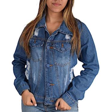 Imagem de Jaqueta Jeans Feminina | Denim | Brim-Feminino
