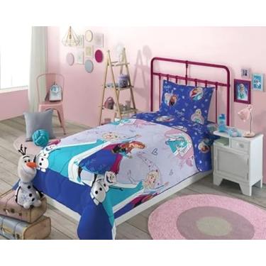 Imagem de Lepper, Edredom Dupla Face Microfibra Solteiro Frozen 140x210m