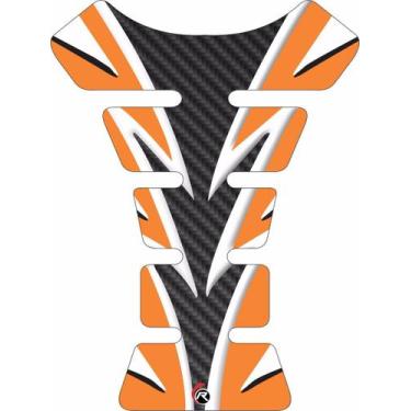 Imagem de Protetor De Tanque Tankpad Neutro Laranja Preto Branco - Resitank