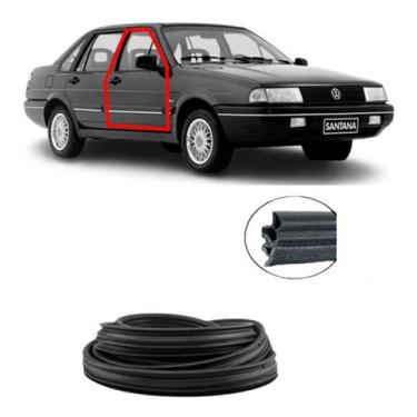 Imagem de Borracha De Vedação Da Portas Santana 1991 Em Diante C/aba - Disk Bor