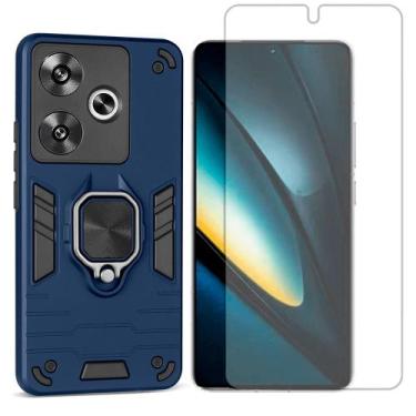 Imagem de Capa Anel Magnetico Compativel Com Xiaomi Poco F6 + Pelicula Hidrogel 