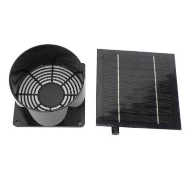 Imagem de Kit de Ventilador de Painel Solar, 5W 6V IP65 à Prova de água Ventilador Movido a Energia Solar para Estufa, Galinheiro, Galpão, Casinha de Cachorro, Exterior