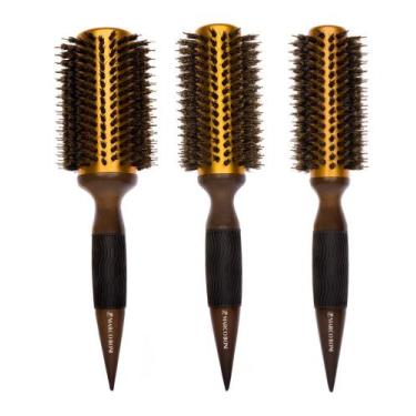 Imagem de Kit escova thermal metalic profissional gg/g/m marco boni