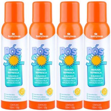Imagem de 4 pós sol infantil refrescante - 150ml - babydeas